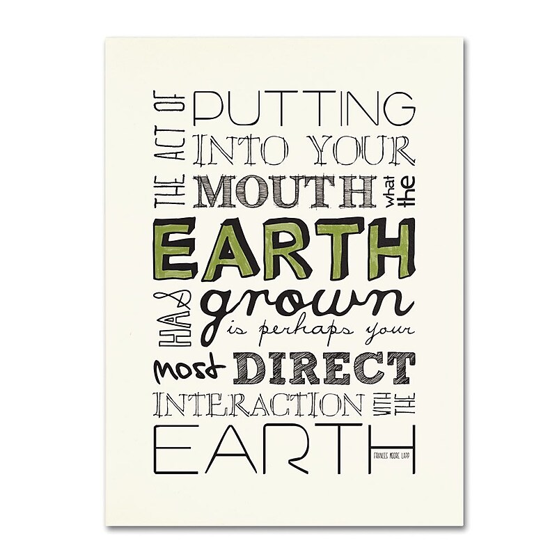 Trademark Fine Art 'Interact with Earth' 35" x 47" Canvas Art image 1