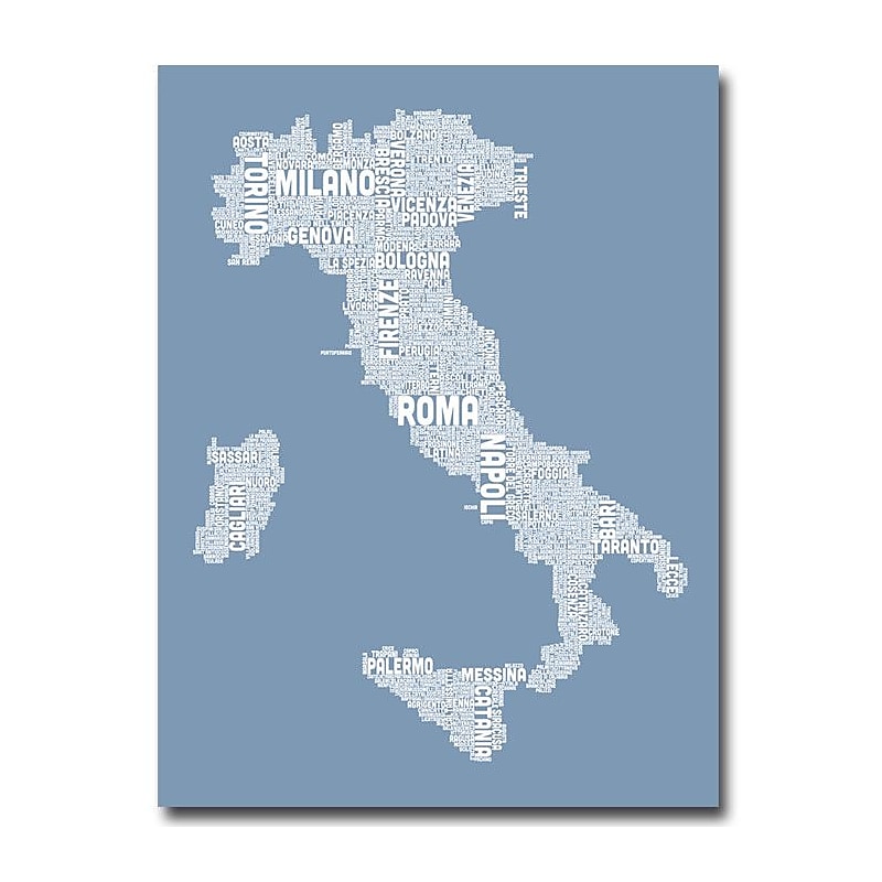 Trademark Fine Art 'Italy in Blue' 24" x 32" Canvas Art image 1