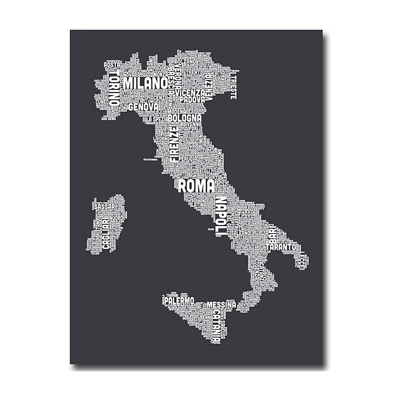 Trademark Fine Art 'Italy in Charcoal' 22" x 32" Canvas Art image 1