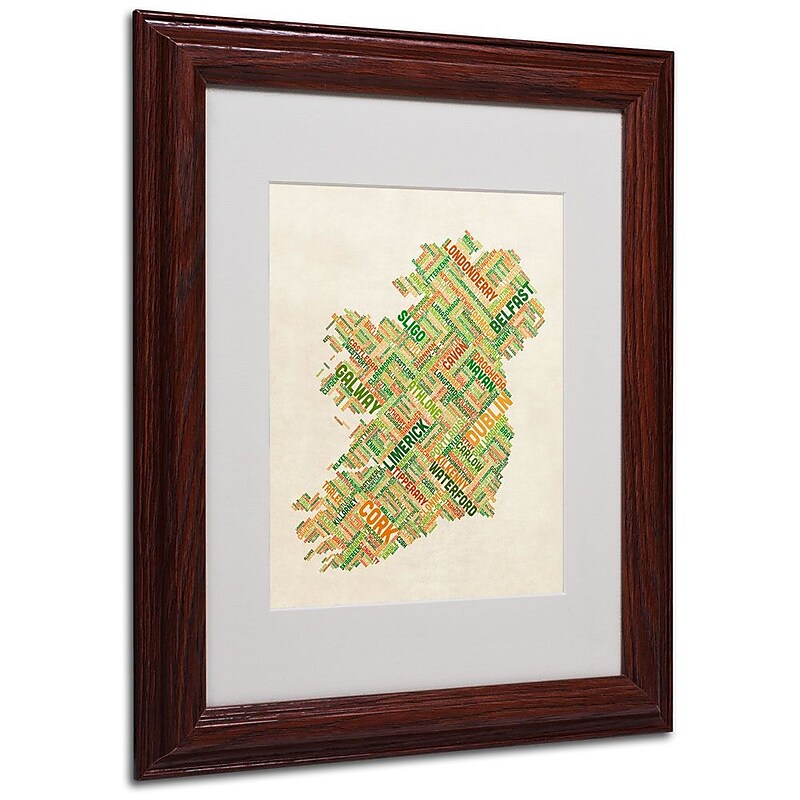 Trademark Fine Art 'Ireland I' 11" x 14" Wood Frame Art image 1