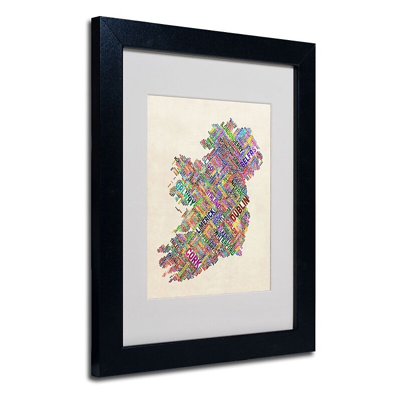 Trademark Fine Art 'Ireland II' 11" x 14" Black Frame Art image 1