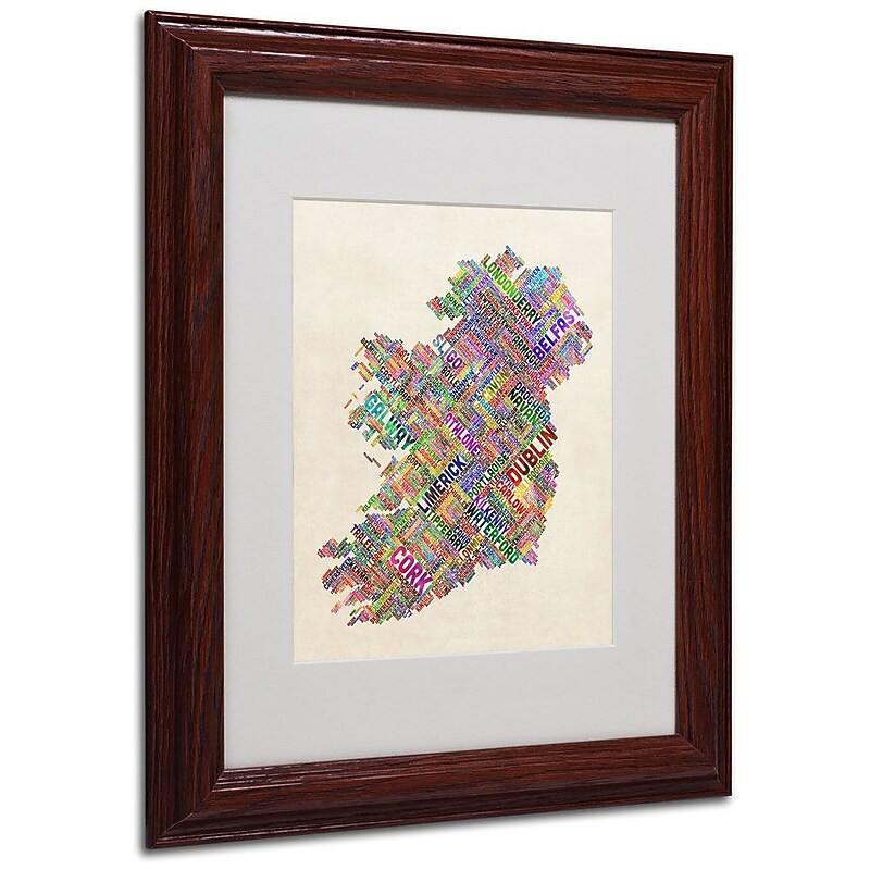 Trademark Fine Art 'Ireland II' 11" x 14" Wood Frame Art image 1