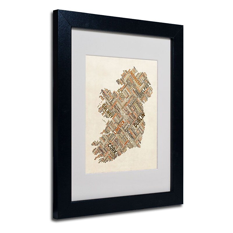 Trademark Fine Art 'Ireland III' 11" x 14" Black Frame Art image 1
