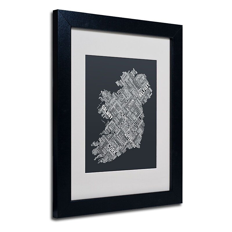 Trademark Fine Art 'Ireland VI' 11" x 14" Black Frame Art image 1