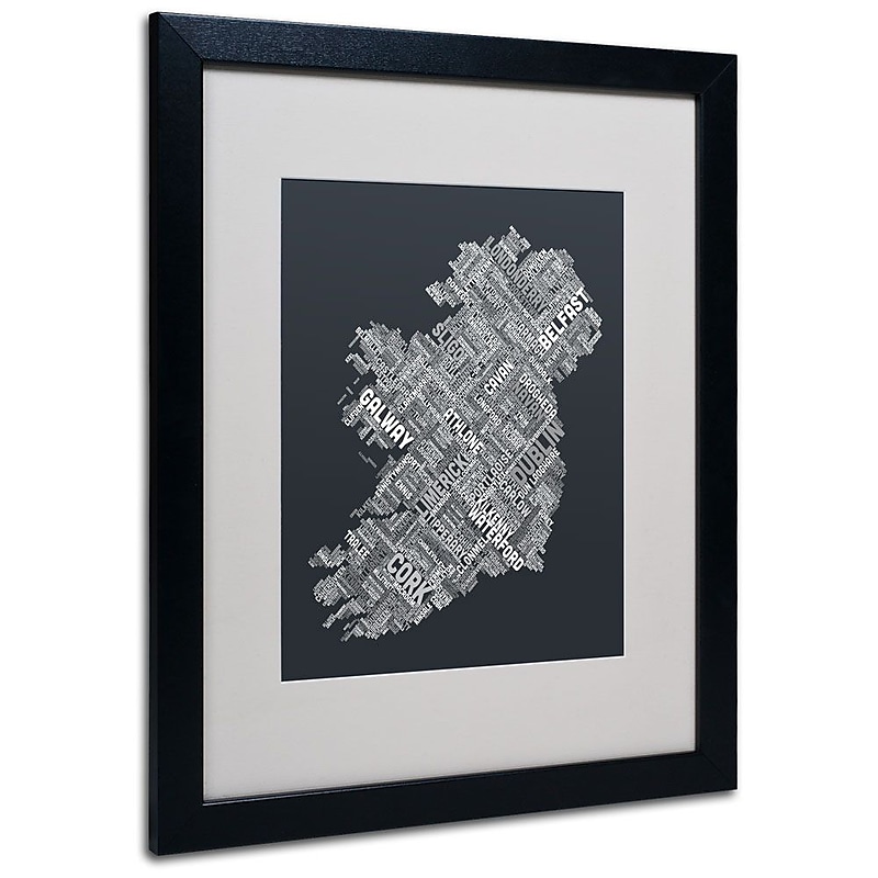 Trademark Fine Art 'Ireland VI' 16" x 20" Black Frame Art image 1