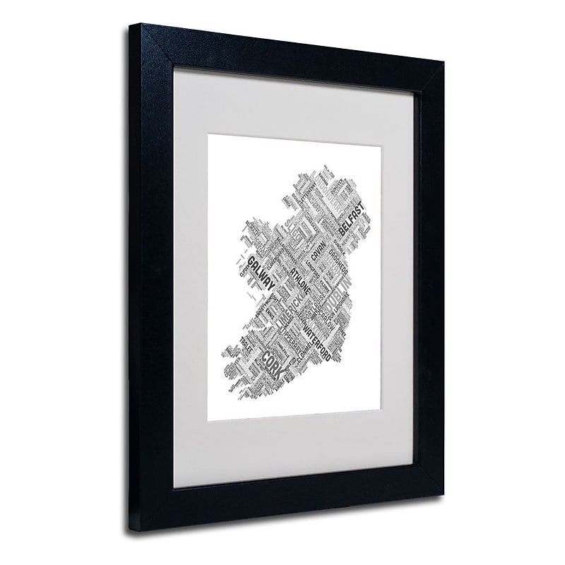 Trademark Fine Art 'Ireland VII' 11" x 14" Black Frame Art image 1