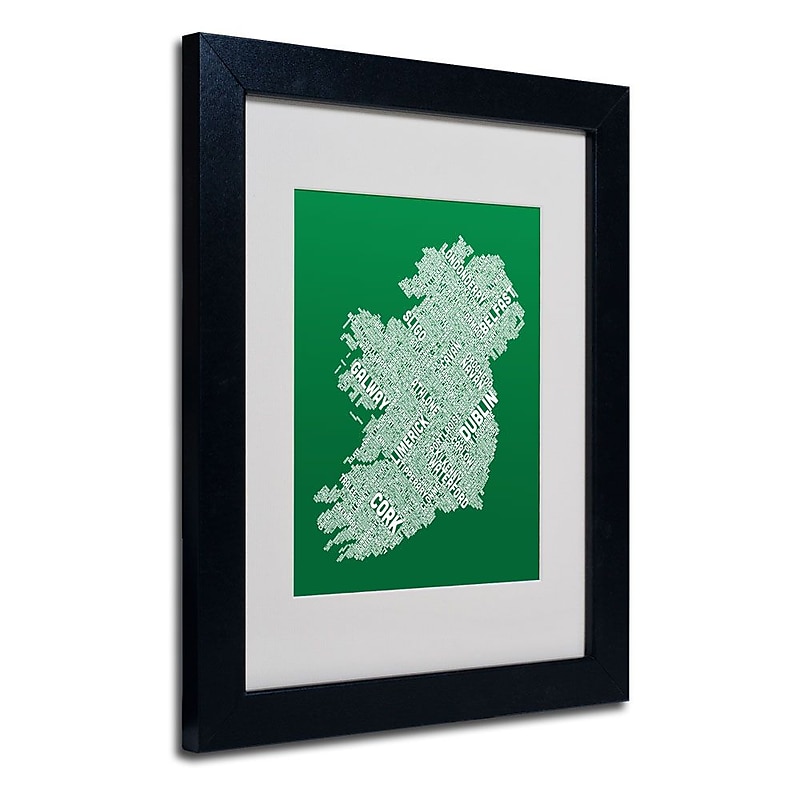 Trademark Fine Art 'Ireland IX' 11" x 14" Black Frame Art image 1