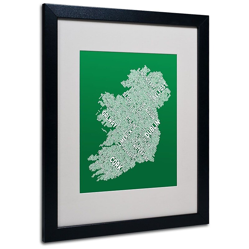 Trademark Fine Art 'Ireland IX' 16" x 20" Black Frame Art image 1