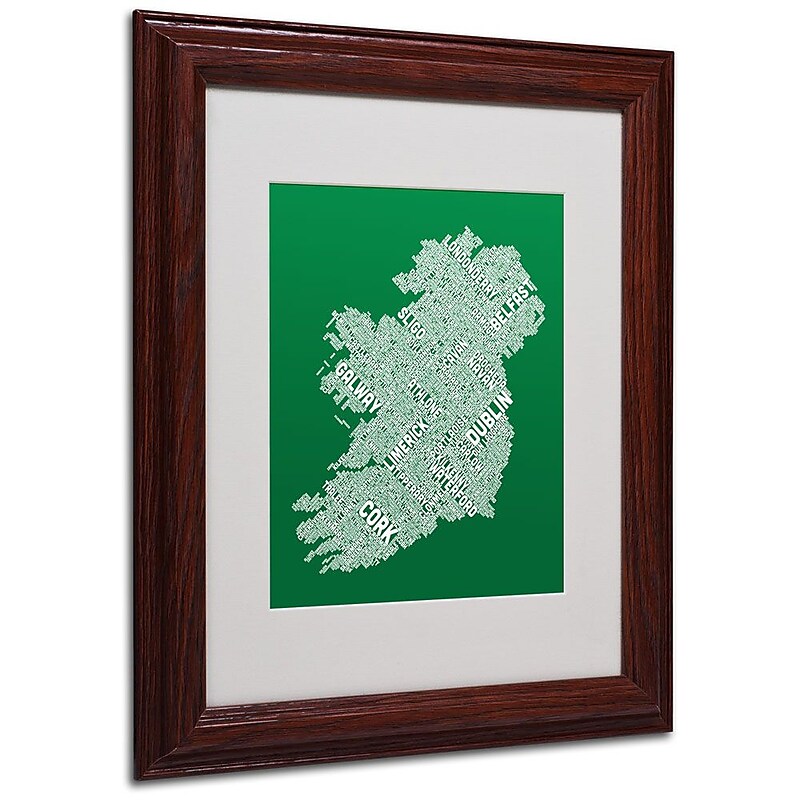 Trademark Fine Art 'Ireland IX' 11" x 14" Wood Frame Art image 1