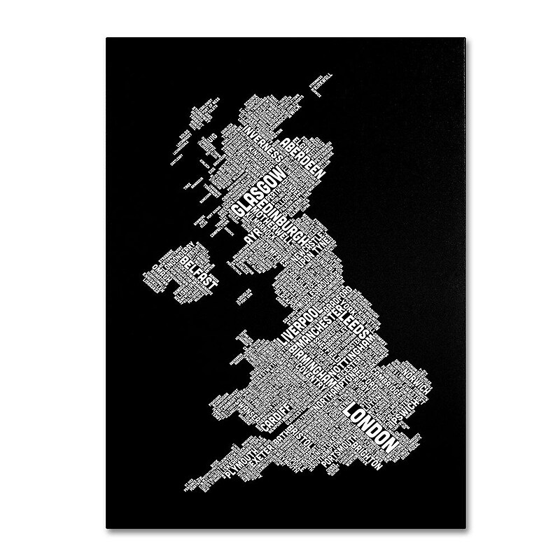 Trademark Fine Art 'United Kingdom VIII' 22" x 32" Canvas Art image 1