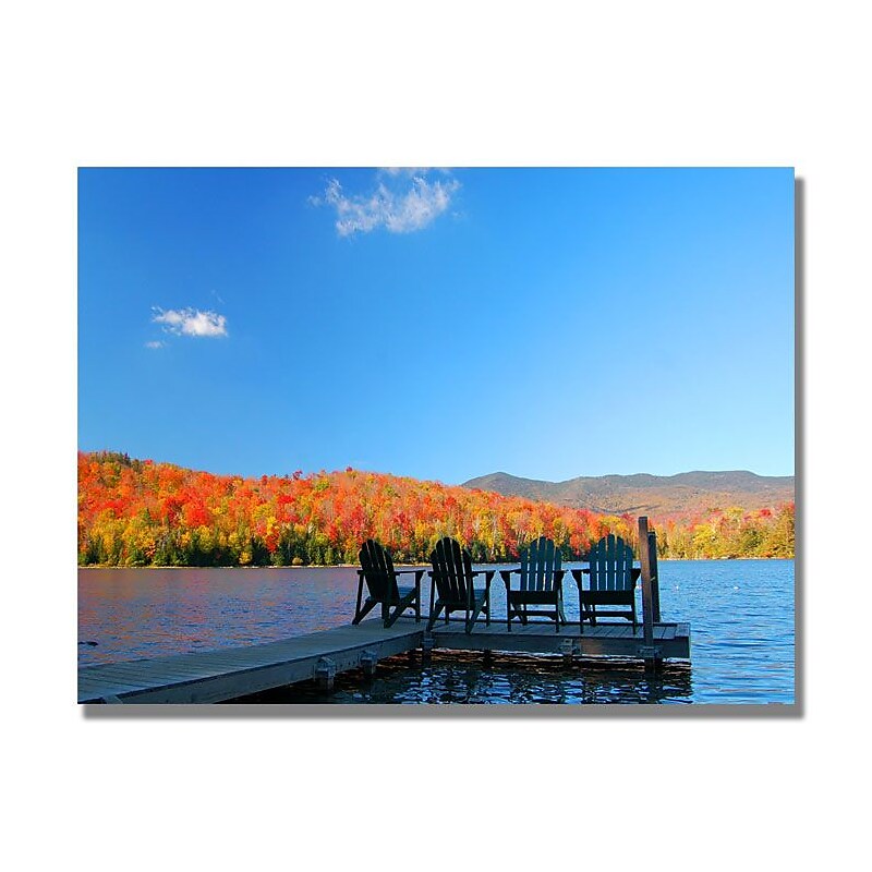 Trademark Fine Art 'The Adirondack Viewpoint' 18" x 24" Canvas Art image 1