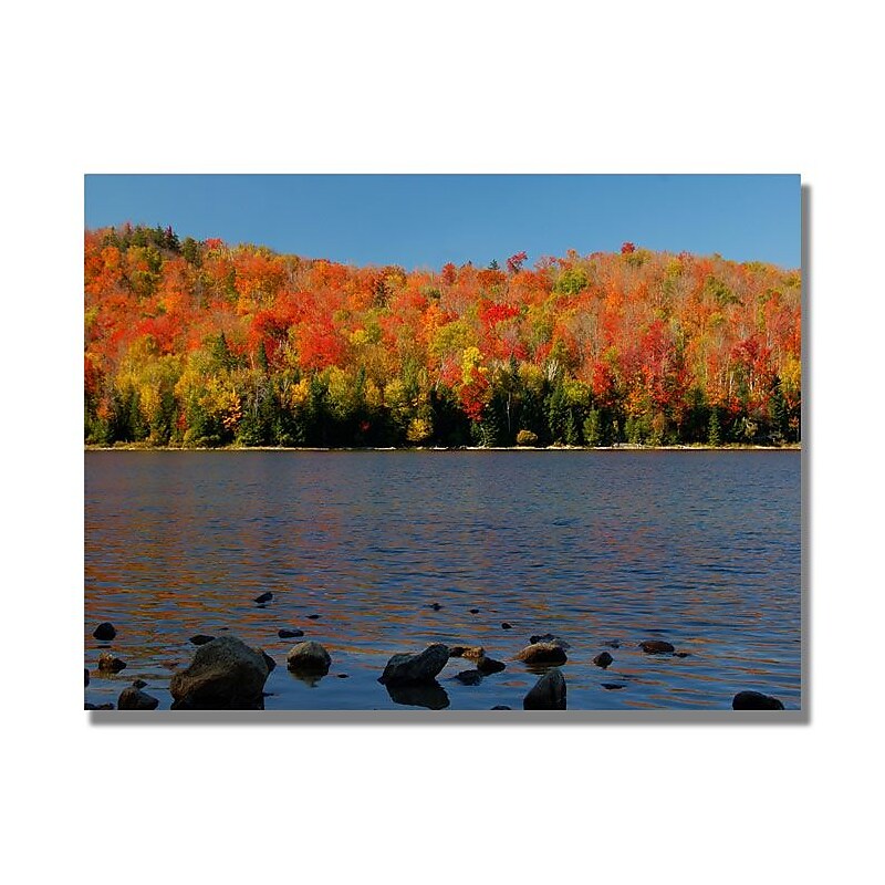 Trademark Fine Art 'The Adirondack Heart Lake' 30" x 47" Canvas Art image 1