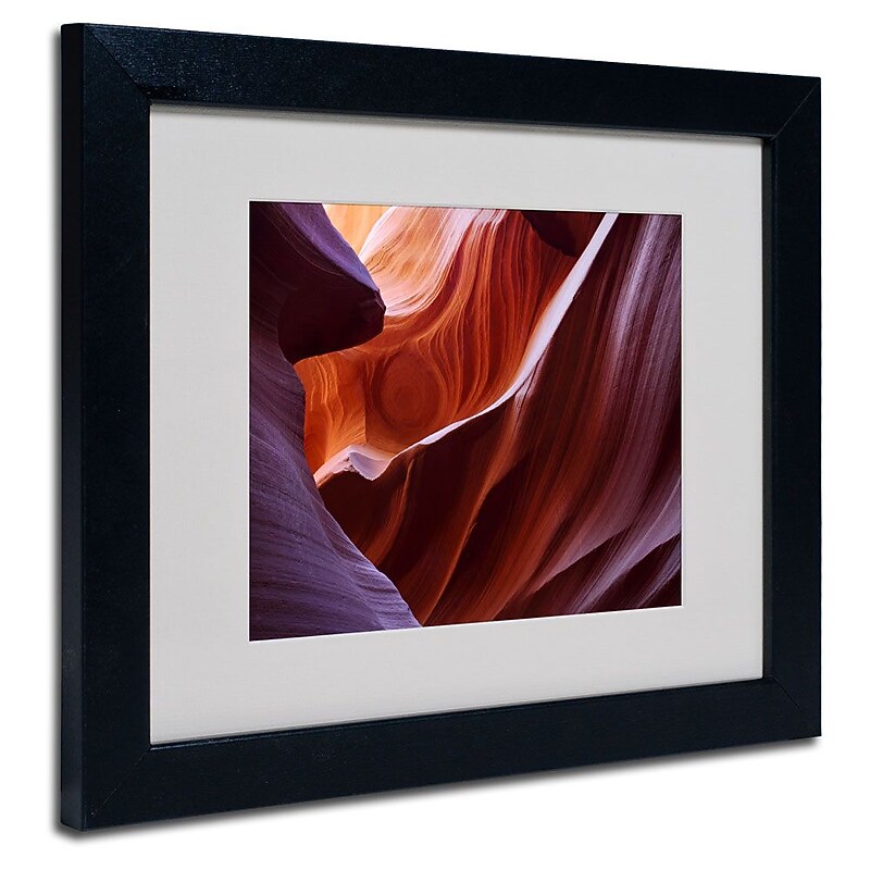 Trademark Fine Art 'Antelope Canyon' 11" x 14" Black Frame Art image 1