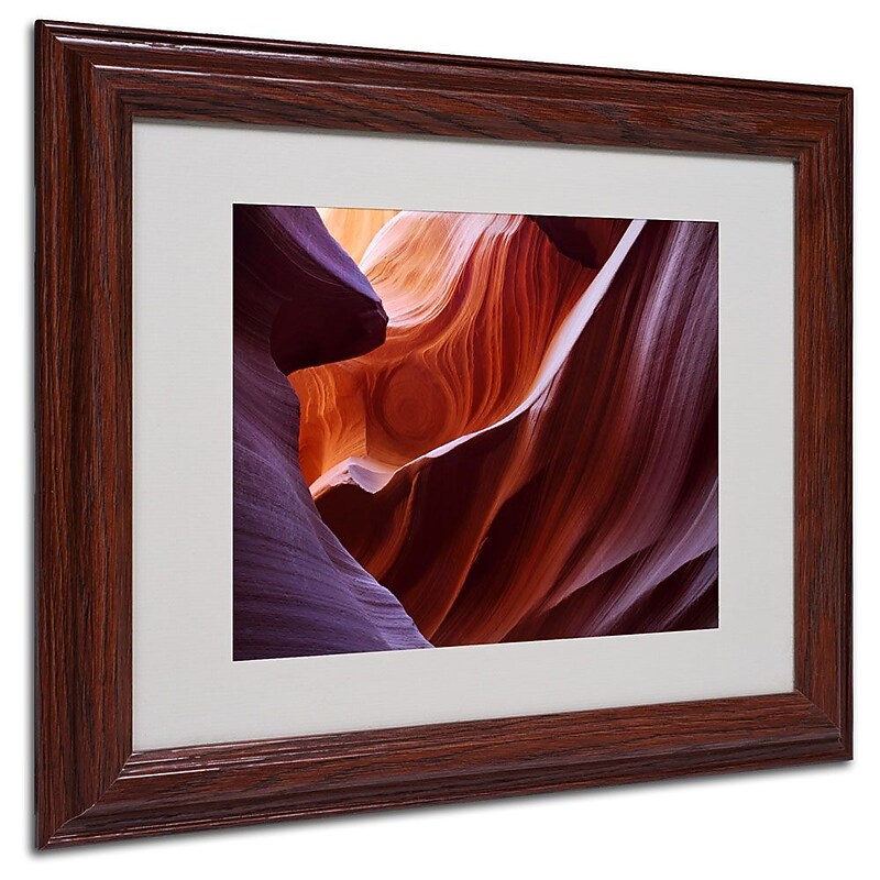 Trademark Fine Art 'Antelope Canyon' 11" x 14" Wood Frame Art image 1