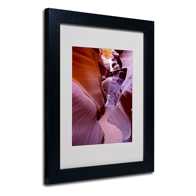 Trademark Fine Art 'Antelope Canyon 2' 11" x 14" Black Frame Art image 1