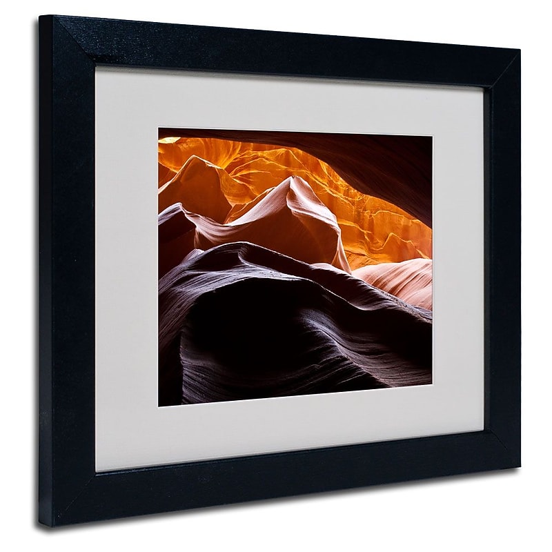 Trademark Fine Art 'Antelope Canyon 3' 11" x 14" Black Frame Art image 1
