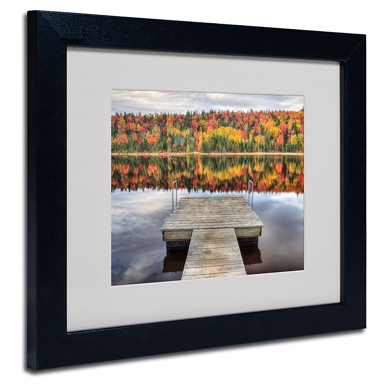 Trademark Fine Art 'Autumn' 11" x 14" Black Frame Art image 1