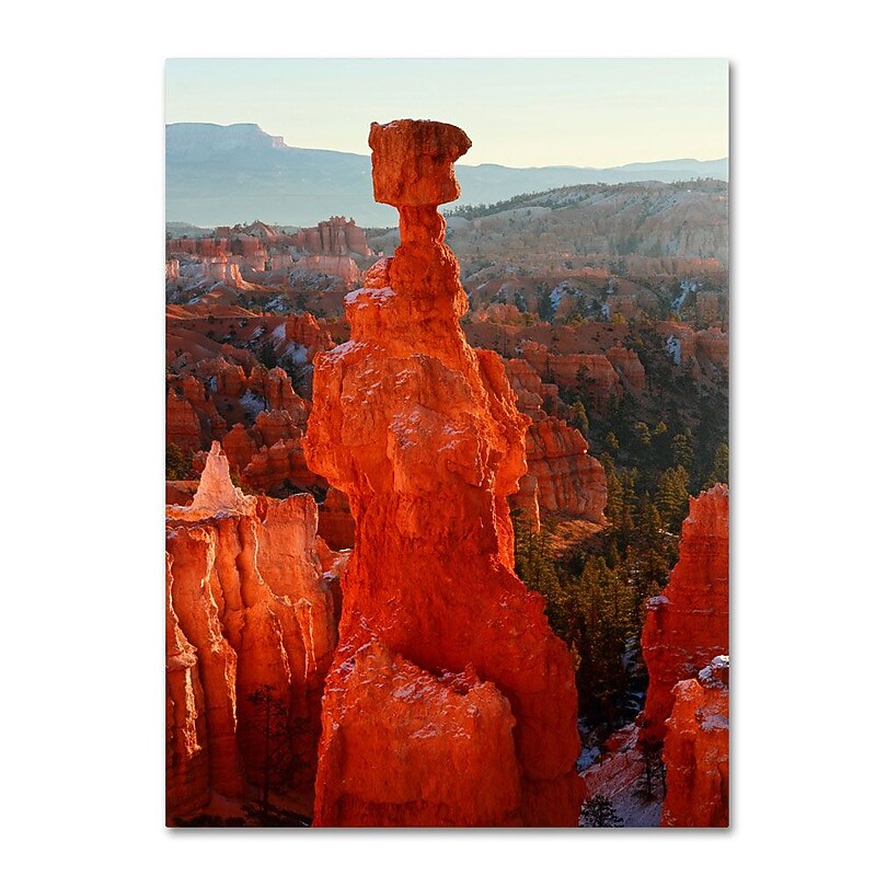 Trademark Fine Art 'Bryce Canyon Thor' 22" x 32" Canvas Art image 1
