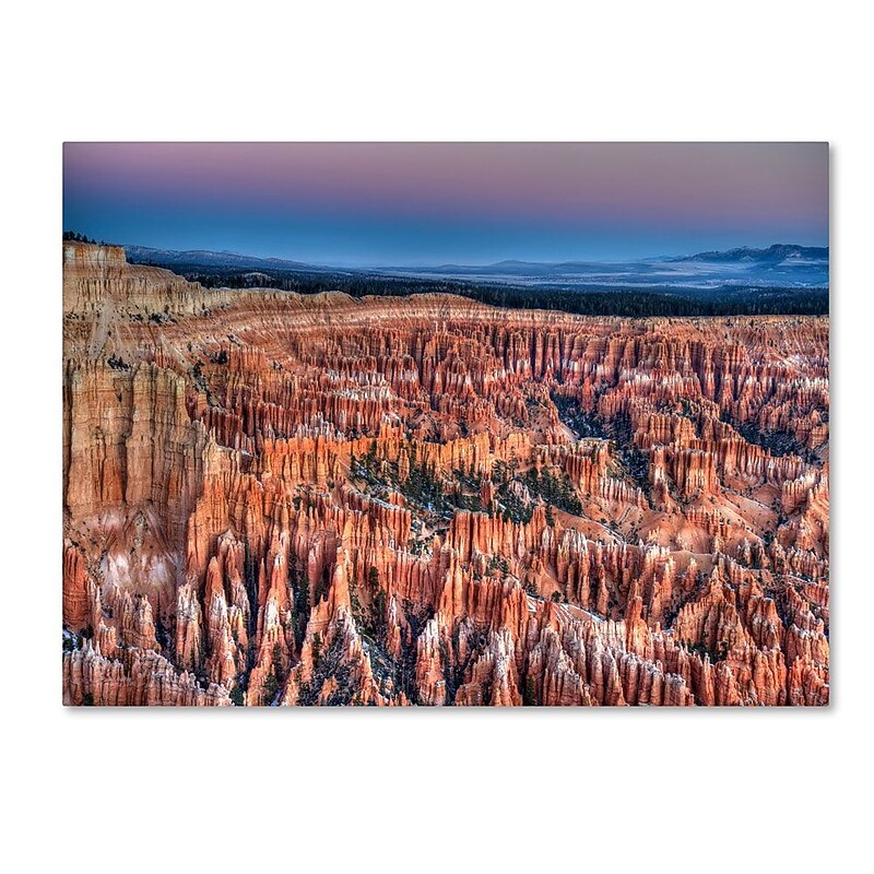 Trademark Fine Art 'Bryce Dawn' 22" x 32" Canvas Art image 1