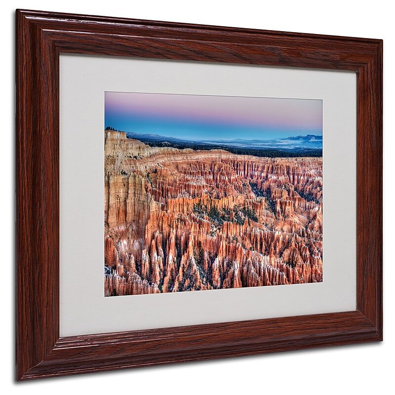 Trademark Fine Art 'Bryce Dawn' 11" x 14" Wood Frame Art image 1
