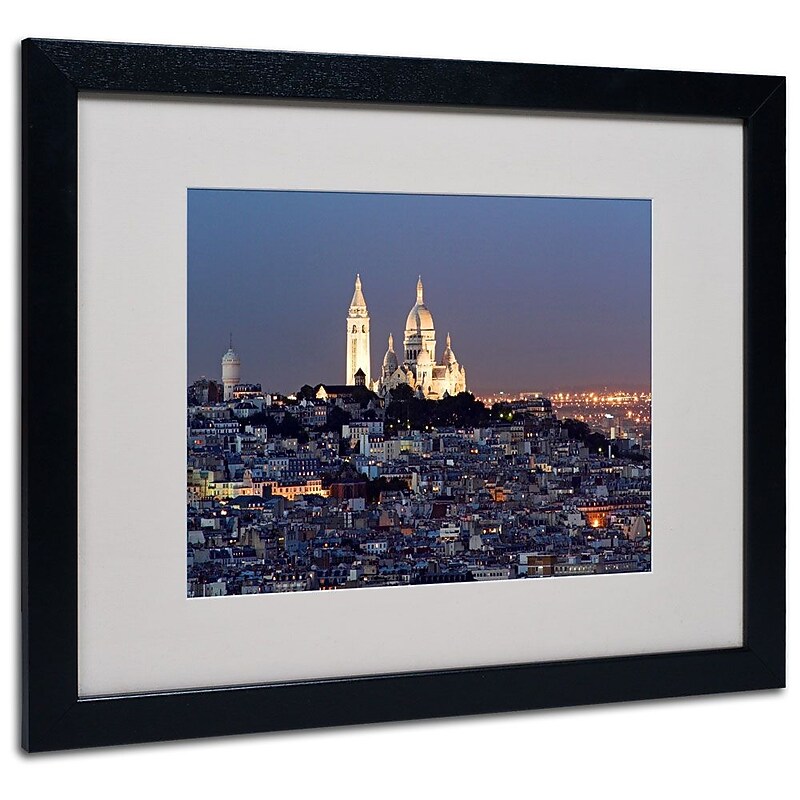 Trademark Fine Art 'Butte Montmartre' 16" x 20" Black Frame Art image 1