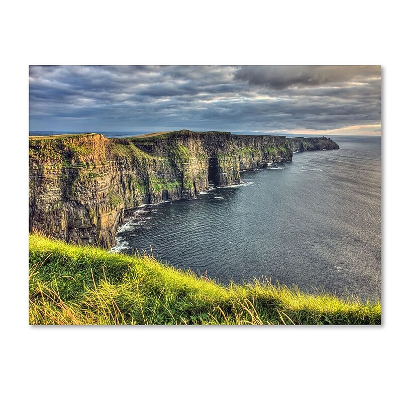Trademark Fine Art 'Cliffs of Moher Ireland' 30" x 47" Canvas Art image 1