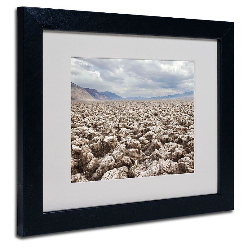 Trademark Fine Art 'Devil's Golf Course' 11" x 14" Black Frame Art image 1
