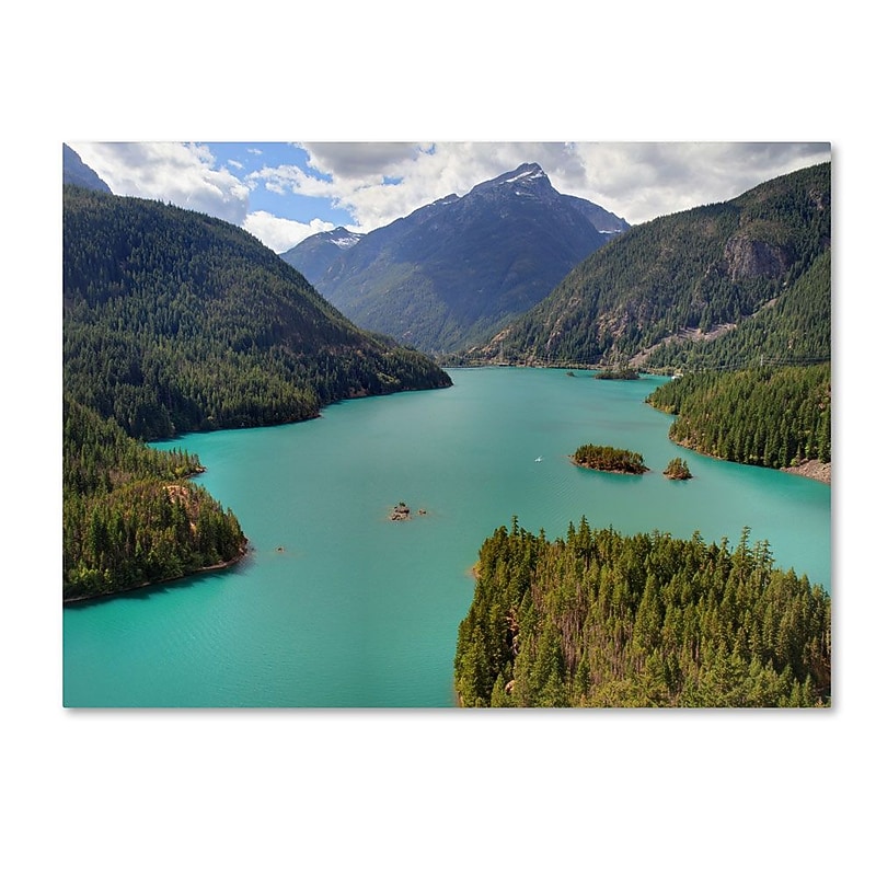 Trademark Fine Art 'Diablo Lake' 16" x 24" Canvas Art image 1