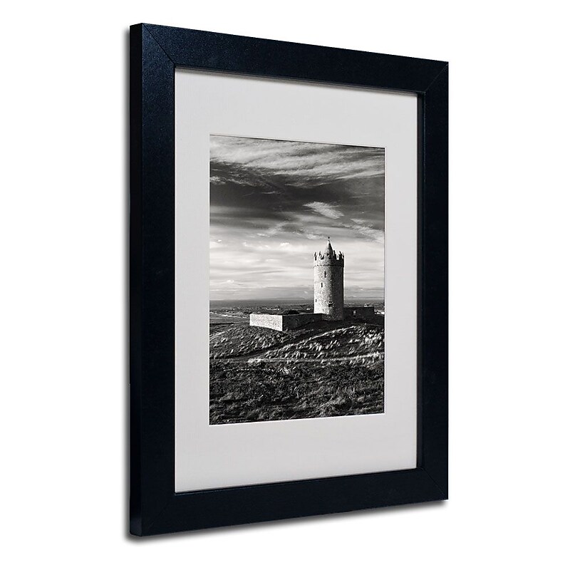 Trademark Fine Art 'Doonagore Castle Ireland' 11" x 14" Black Frame Art image 1