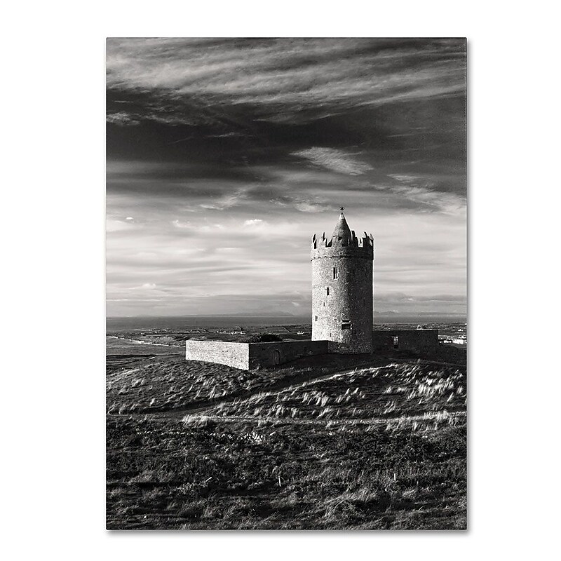 Trademark Fine Art 'Doonagore Castle Ireland' 16" x 24" Canvas Art image 1