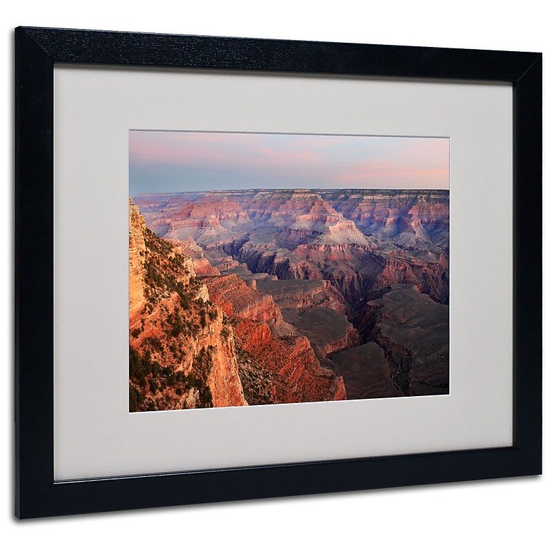 Trademark Fine Art 'Grand Canyon Sunrise' 16" x 20" Black Frame Art image 1