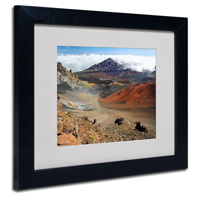 Trademark Fine Art 'Haleakala Maui' 11" x 14" Black Frame Art image 1