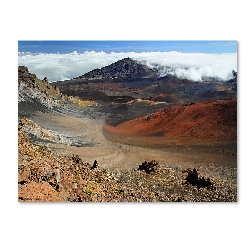 Trademark Fine Art 'Haleakala Maui' 14" x 19" Canvas Art image 1