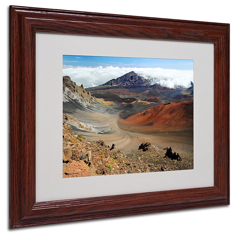 Trademark Fine Art 'Haleakala Maui' 11" x 14" Wood Frame Art image 1