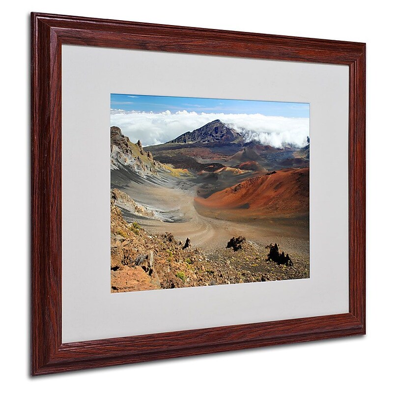 Trademark Fine Art 'Haleakala Maui' 16" x 20" Wood Frame Art image 1