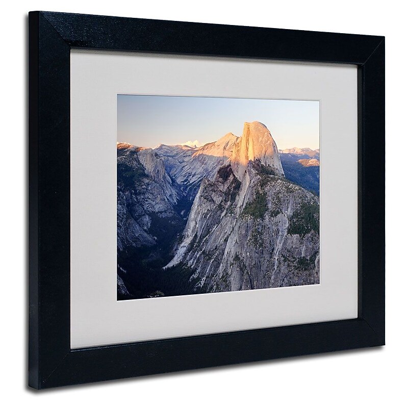 Trademark Fine Art 'Half Dome Yosemite' 11" x 14" Black Frame Art image 1