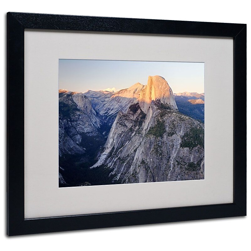 Trademark Fine Art 'Half Dome Yosemite' 16" x 20" Black Frame Art image 1