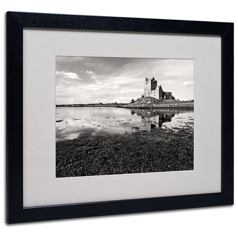 Trademark Fine Art 'Irish Castle' 16" x 20" Black Frame Art image 1