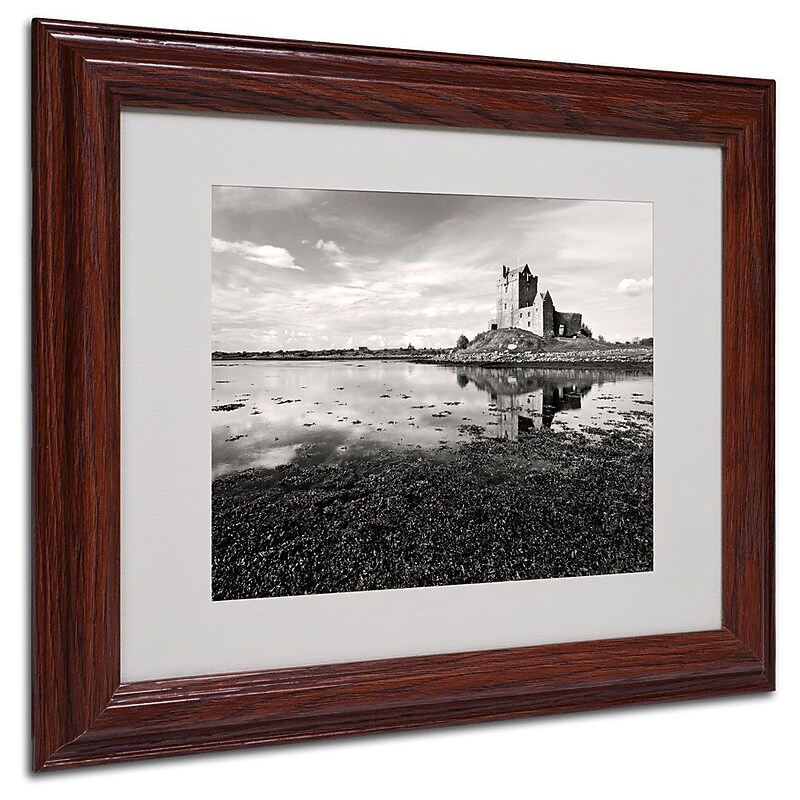 Trademark Fine Art 'Irish Castle' 11" x 14" Wood Frame Art image 1