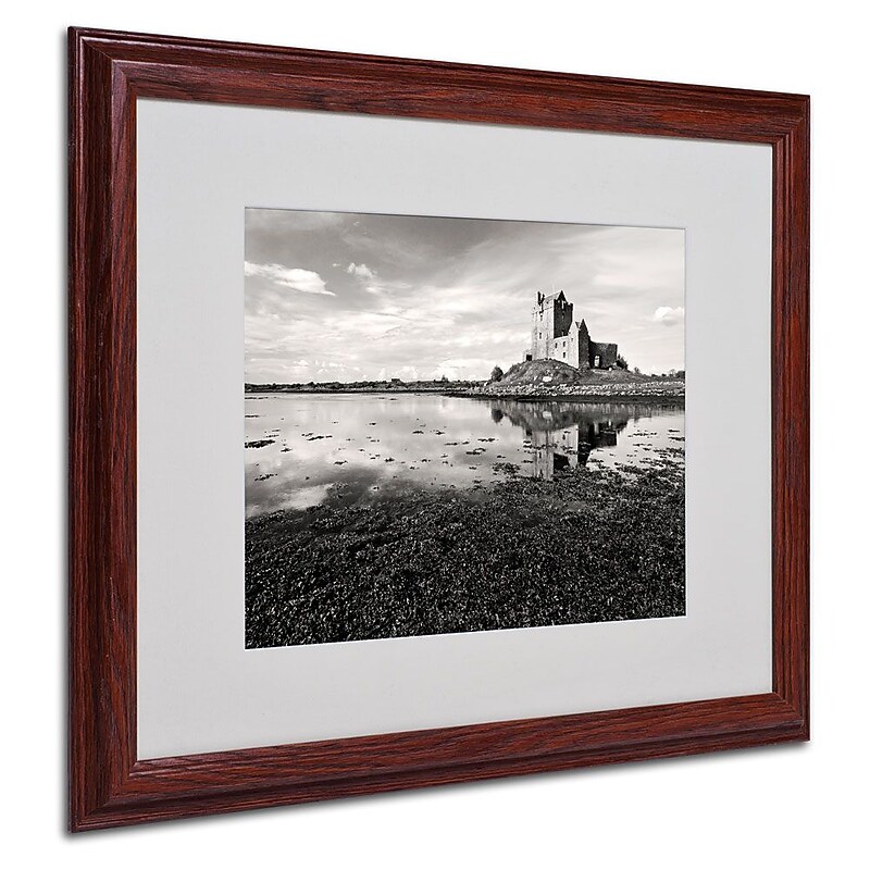 Trademark Fine Art 'Irish Castle' 16" x 20" Wood Frame Art image 1