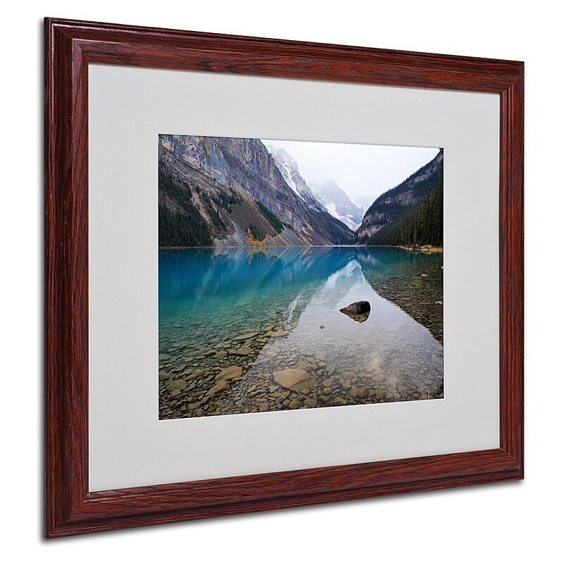 Trademark Fine Art 'Lake Louise' 16" x 20" Wood Frame Art image 1