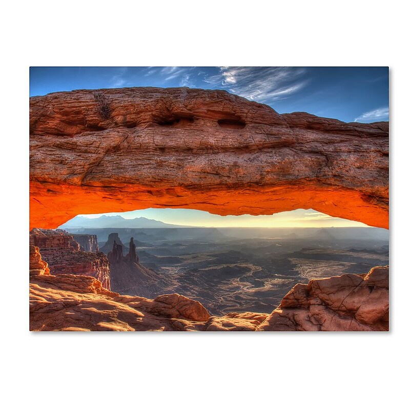 Trademark Fine Art 'Mesa Arch Sunrise' 16" x 24" Canvas Art image 1
