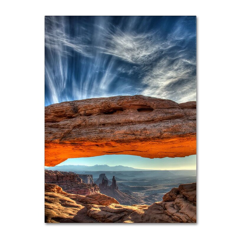 Trademark Fine Art 'Mesa Arch Sunrise 2' 22" x 32" Canvas Art image 1