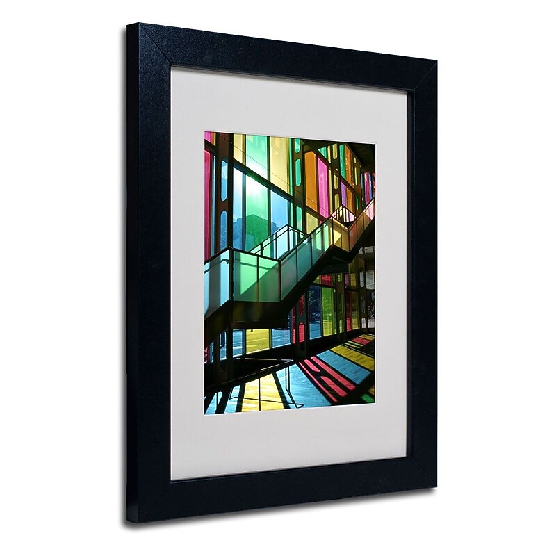 Trademark Fine Art 'Montreal Color' 11" x 14" Black Frame Art image 1