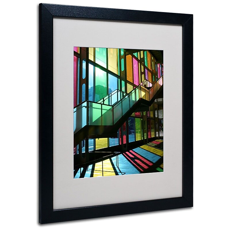 Trademark Fine Art 'Montreal Color' 16" x 20" Black Frame Art image 1
