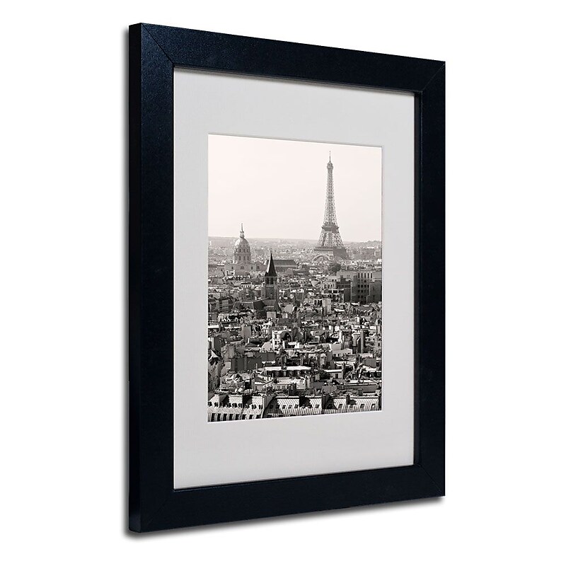 Trademark Fine Art 'Paris' 11" x 14" Black Frame Art image 1
