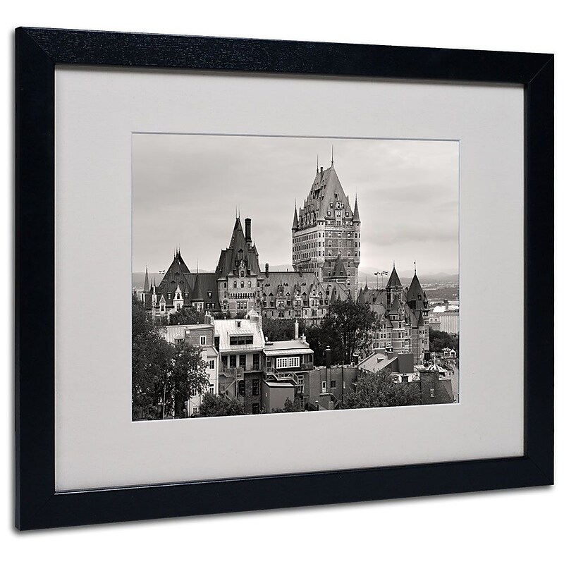 Trademark Fine Art 'Quebec City' 16" x 20" Black Frame Art image 1