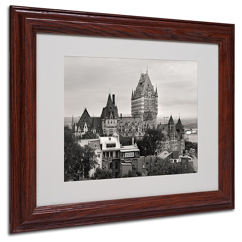 Trademark Fine Art 'Quebec City' 11" x 14" Wood Frame Art image 1