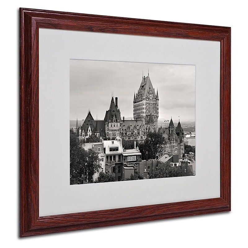 Trademark Fine Art 'Quebec City' 16" x 20" Wood Frame Art image 1