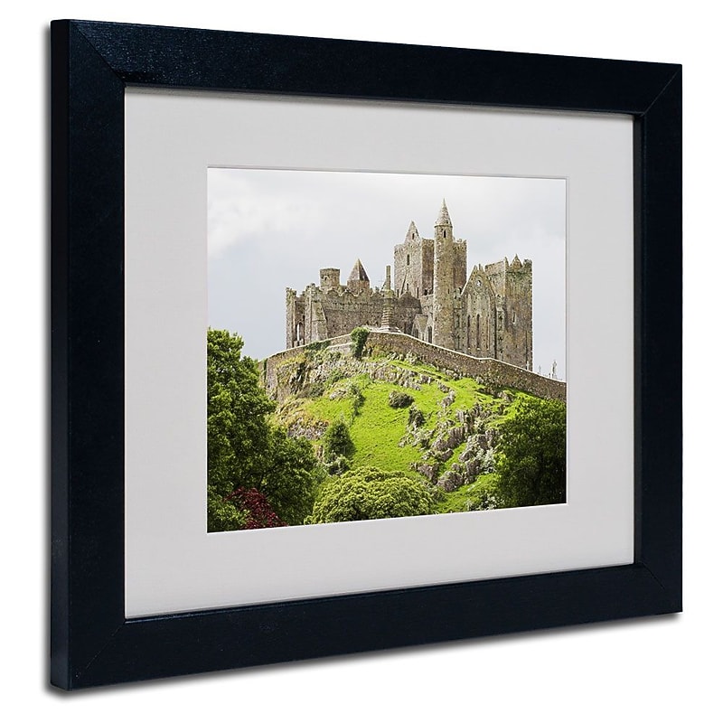 Trademark Fine Art 'Rock of Cashel Ireland' 11" x 14" Black Frame Art image 1